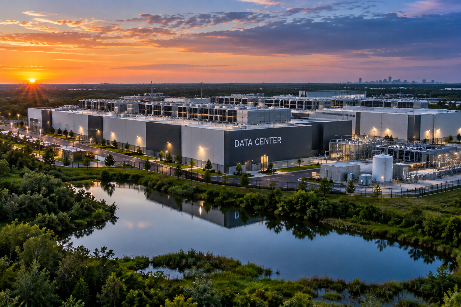 No image provided; context focuses on data center wastewater pollution issues.
